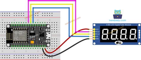 Interface ESP8266 with 74HC595 and 4.